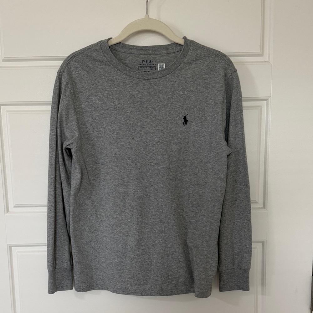 Polo by Ralph Lauren Gray Long-Sleeve Crew Neck Tee